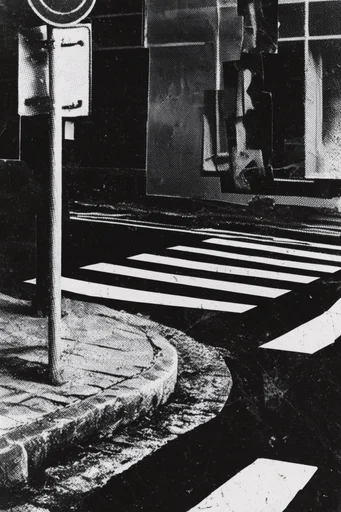 Gritty Monochromatic Surrealism style reference image — high contrast black and white