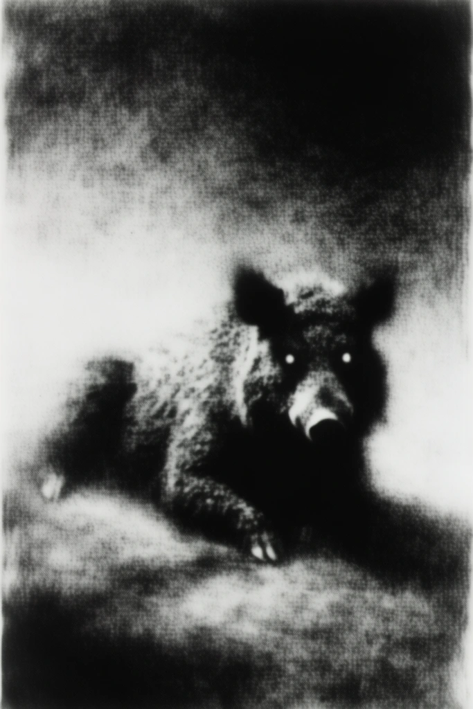 Ethereal Pictorialist Noir style AI image example 3