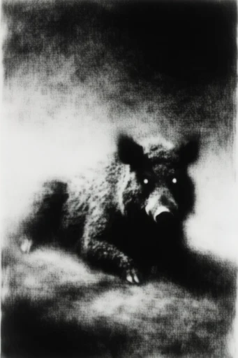 Ethereal Pictorialist Noir style AI image example 3