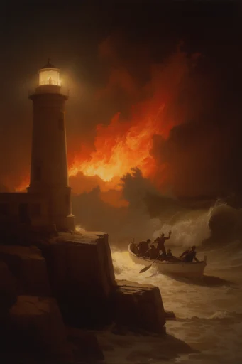 Sublime Apocalyptic Neoclassicism style reference image — sublime scale
