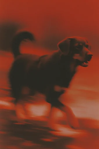 Crimson Kinetic Surrealism style reference image — surrealist cinematography