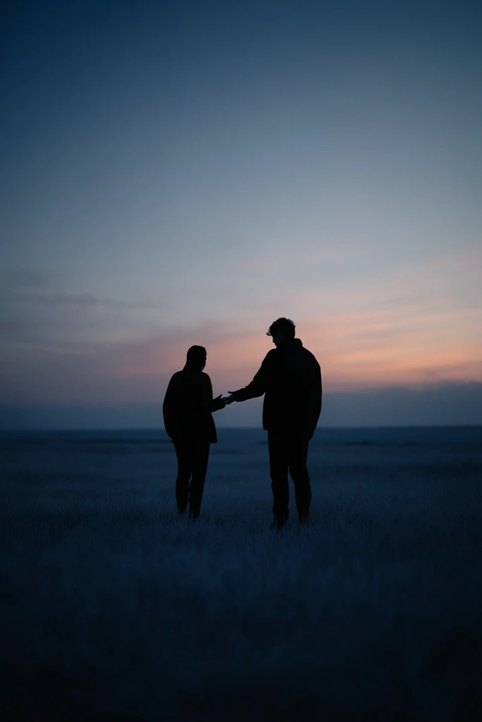 Cinematic Twilight Melancholy style AI image example 2