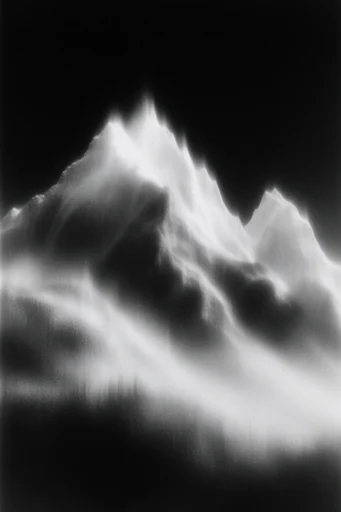 Spectral Obsidian Radiance style reference image — high-contrast monochrome