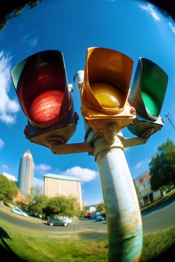 Sun-Soaked Fisheye Adventure style reference image — high-contrast outdoor action