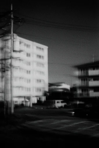 Spectral Kinetic Noir style reference image — dynamic shutter drag