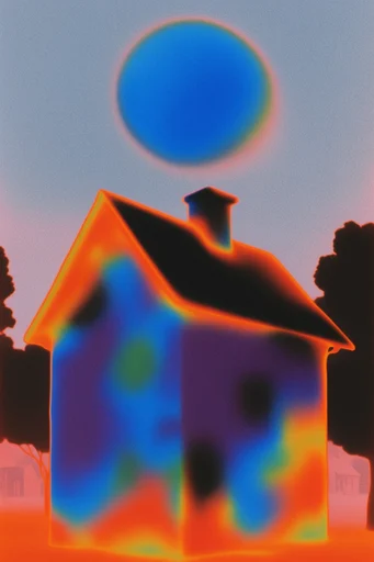 Surreal Thermal Hallucination style AI image example 4