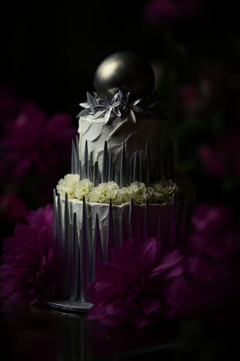 Nocturnal Botanical Chiaroscuro style reference image — shallow depth of field