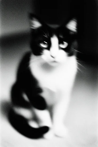 Spectral Monochrome Noir style reference image — soft-focus dreamscape