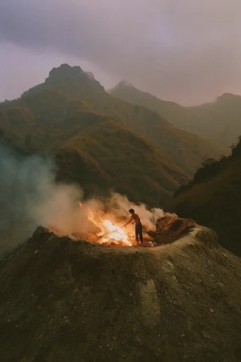Cinematic Twilight Surrealism style reference image — misty atmosphere