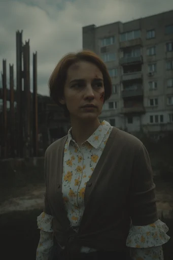 Glitch-Infused Cinematic Realism style reference image — motion blur
