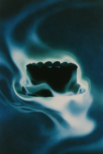 Spectral Cyan Nocturne style reference image — soft-focus bleeding edges