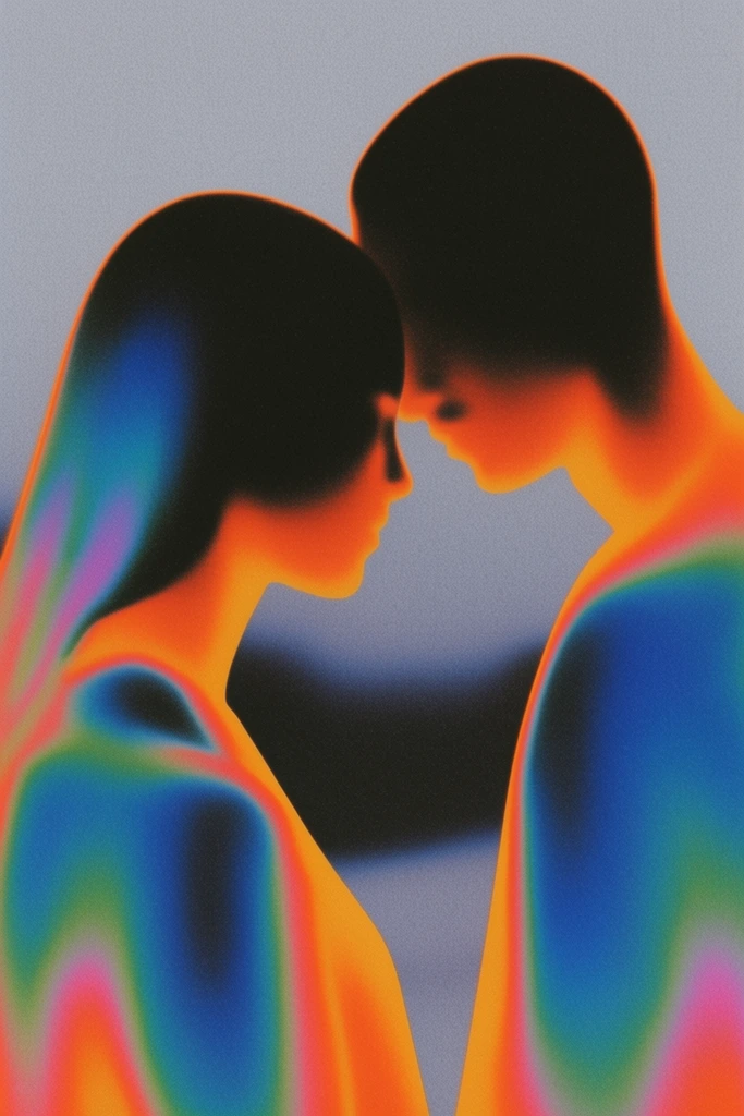 Surreal Thermal Hallucination style AI image example 1