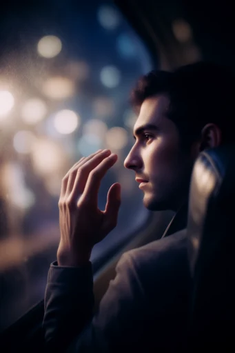 Luminous Nocturnal Dreamscape style reference image — shallow depth of field