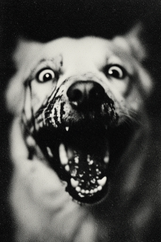 Gritty Monochrome Noir style AI image example 3