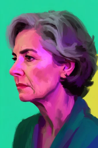 Chromatic Expressionist Portraits style AI image example 2