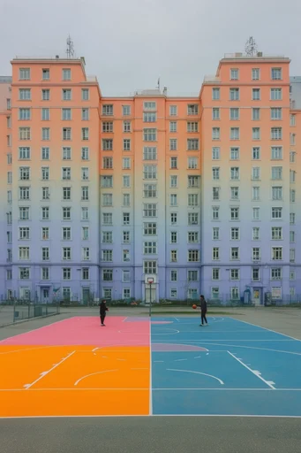 Geometric Urban Minimalism style AI image example 2