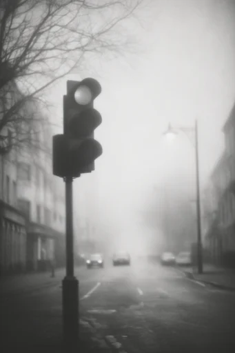 Haunting Monochrome Pictorialism style reference image — melancholic haunting atmosphere