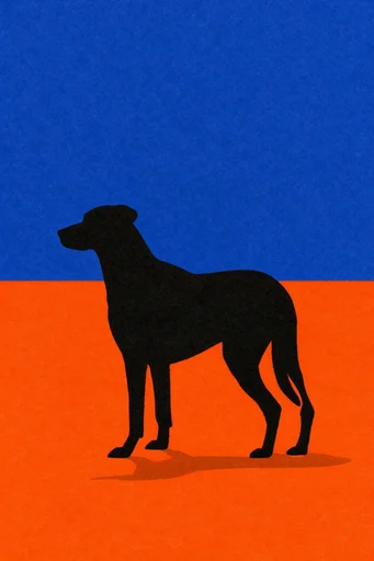 Graphic Minimalist Serigraph style reference image — retro-modern graphic style