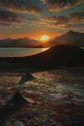 Luminous Impasto Mythos style reference image — chiaroscuro lighting