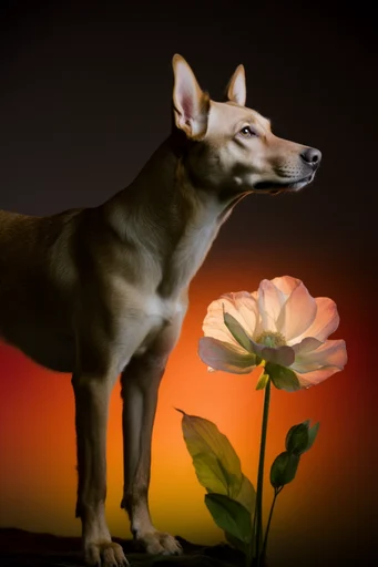 Dramatic Chiaroscuro Botanicals style reference image — high-contrast macro photography