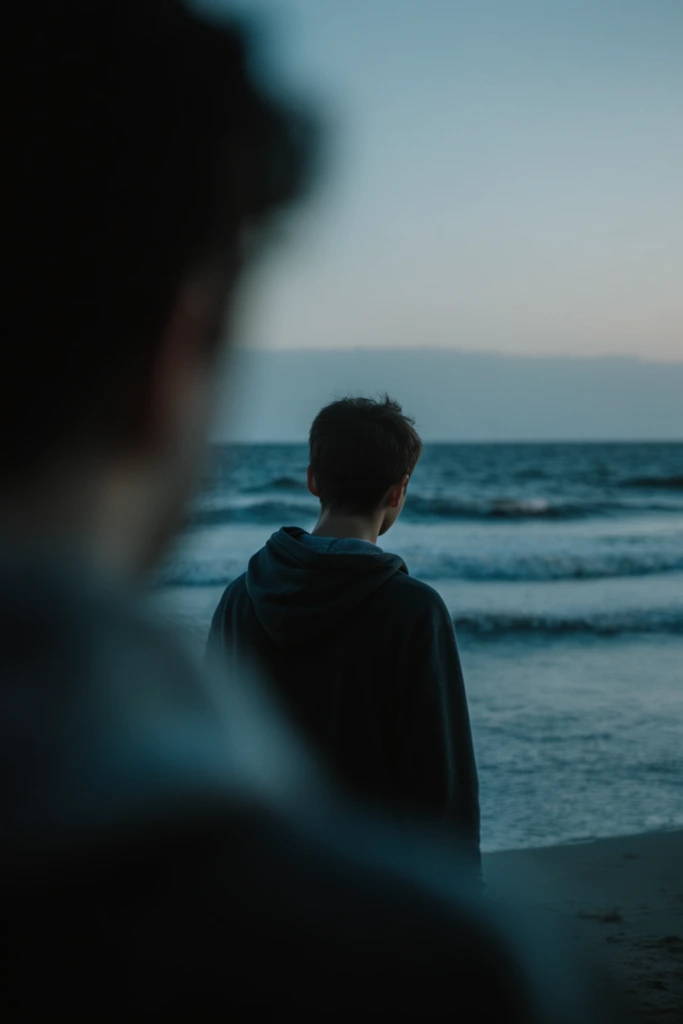 Cinematic Melancholic Minimalism style AI image example 1