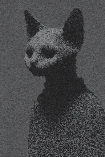 Gritty Monochromatic Noir style reference image — dark ambient atmosphere