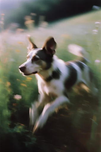 Ethereal Kinetic Impressionism style reference image — dynamic kinetic smear