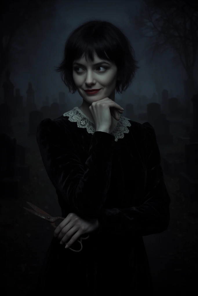 Cinematic Gothic Noir style AI image example 2