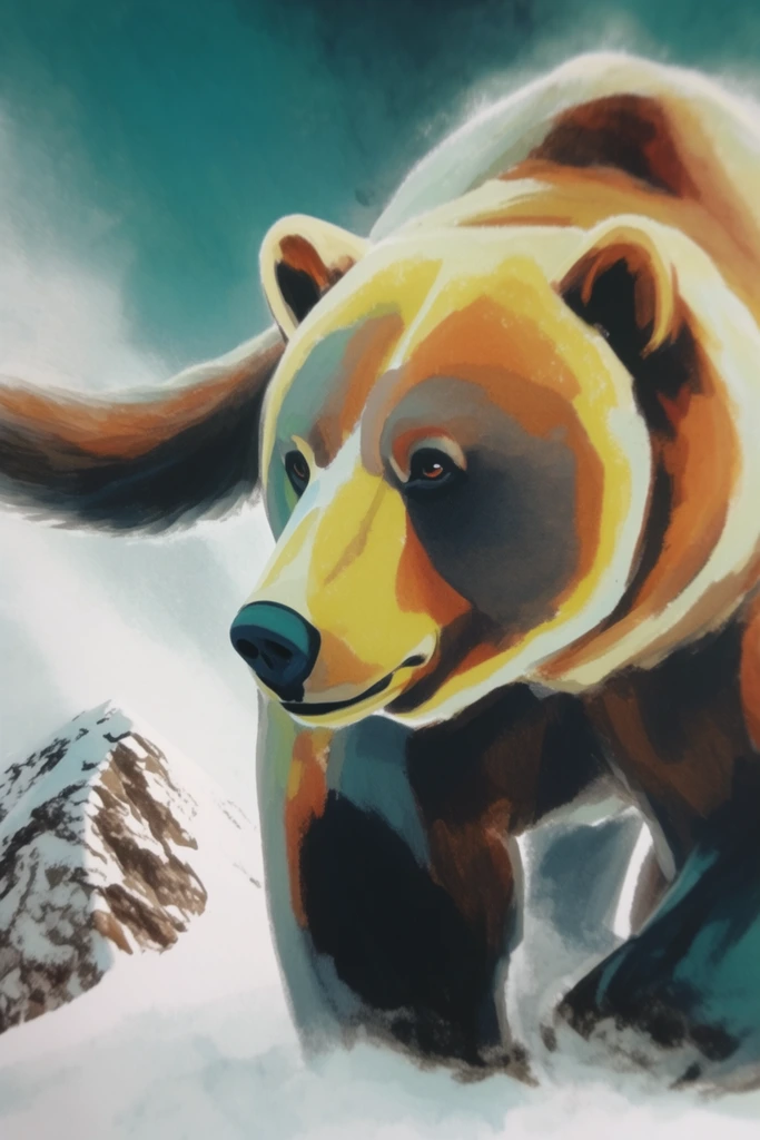 Dynamic Alpine Sun-Drenched style AI image example 3