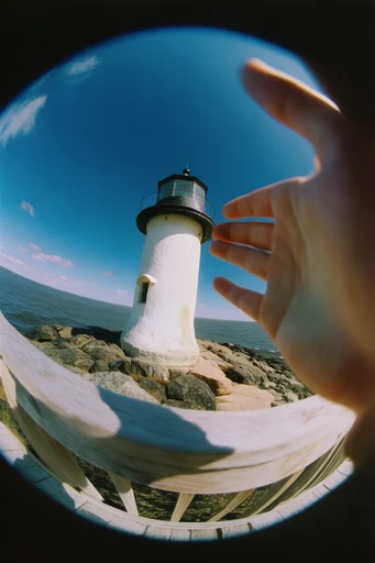 Distorted Urban Fisheye style reference image — streetwear aesthetic