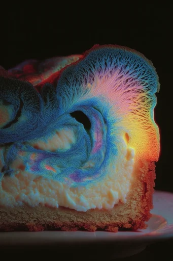 Luminous Organic Microcosm style reference image — high-contrast liquid sheen
