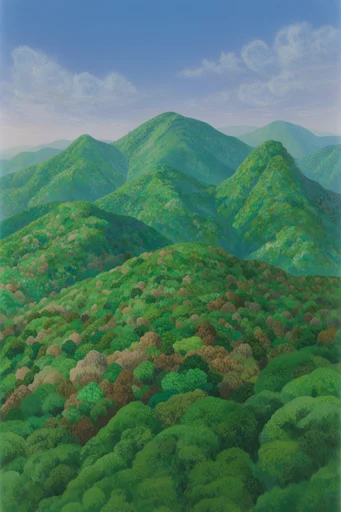 Verdant Mythic Tapestry style reference image — verdant botanical tapestry