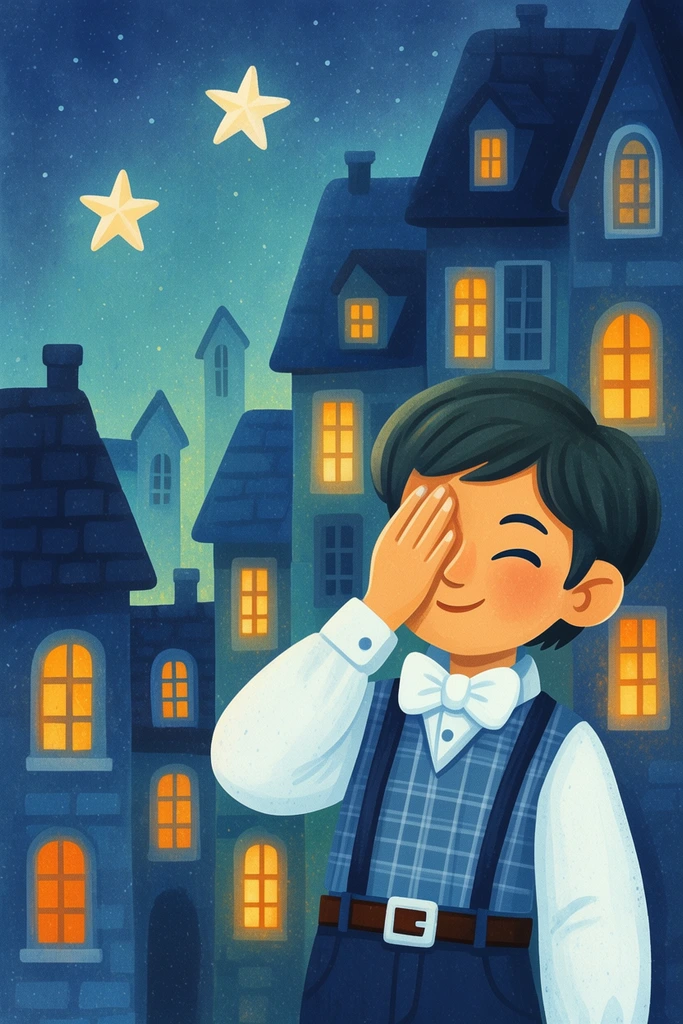 Whimsical Nocturnal Folklore style AI image example 1