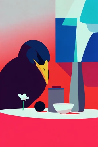 Graphic Pop Surrealism style reference image — flat vector illustration