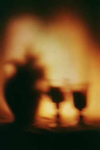 Luminous Amber Silhouette style reference image — amber glow
