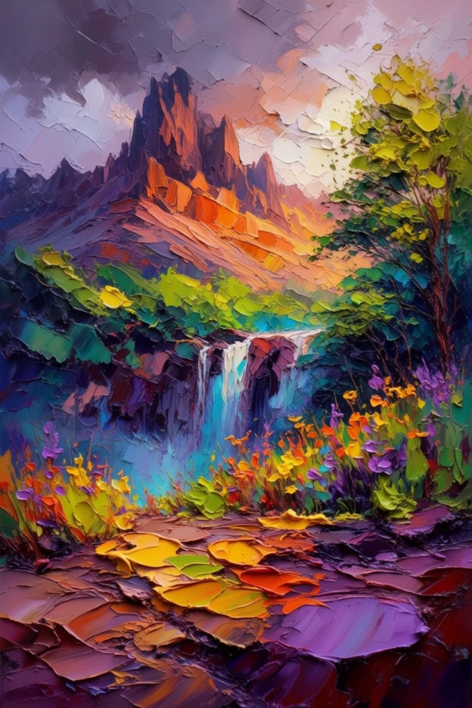 Vibrant Impasto Expressionism style AI image example 2