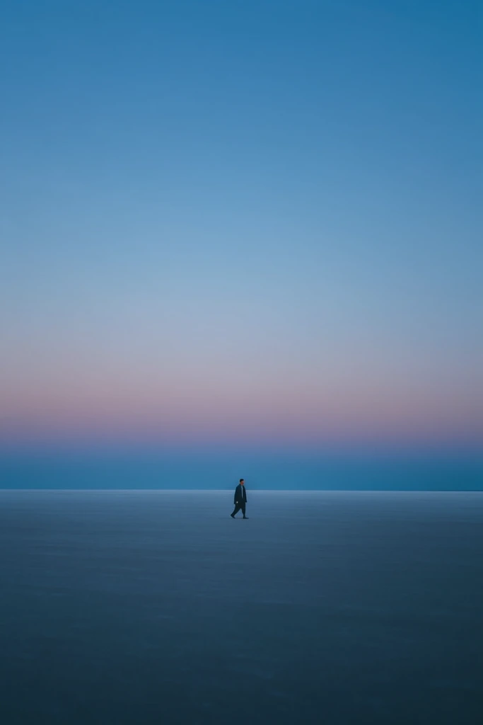 Ethereal Minimalist Solitude style AI image example 2