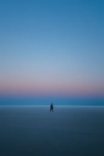 Ethereal Minimalist Solitude style AI image example 2
