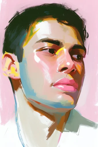 Vibrant Expressionist Portraiture style reference image — textured painterly finish