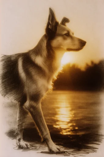 Ethereal Amber Radiance style reference image — nostalgic romanticism