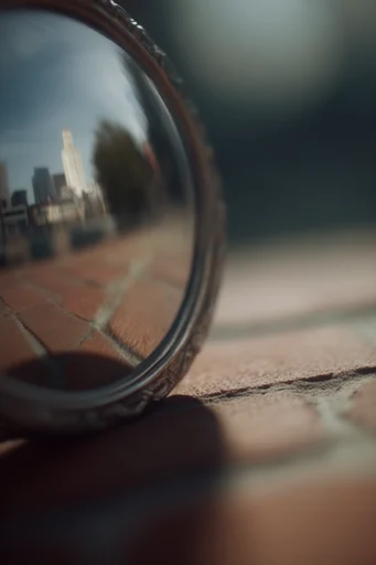 Refractive Surrealist Macro style reference image — extreme macro photography