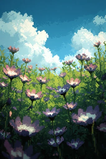 Atmospheric Pixel Nostalgia style reference image — retro digital art