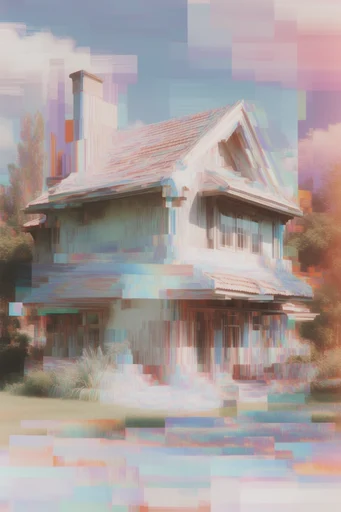 Prismatic Digital Fragmentation style AI image example 4