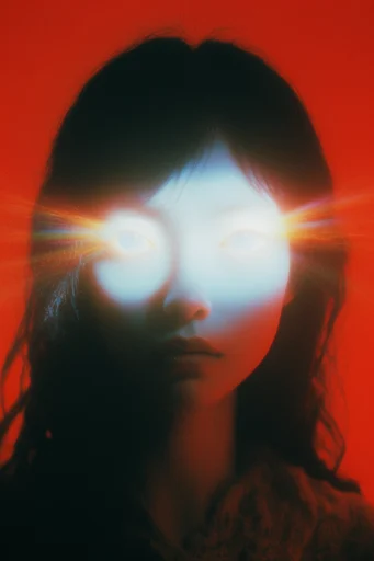 Ethereal Crimson Noir style reference image — dreamcore surrealism