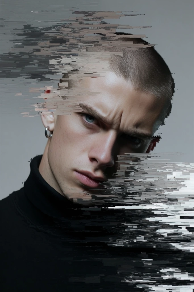Fragmented Digital Realism style AI image example 1