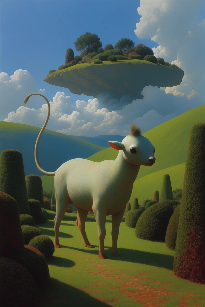 Retro-Futurist Surreal Dreamscapes style AI image example 3