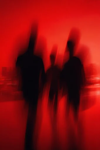 Crimson Kinetic Noir style reference image — long exposure