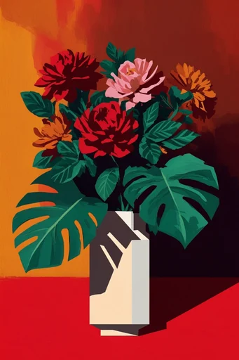 Graphic Tropics Minimalism style reference image — mid-century modern graphic design