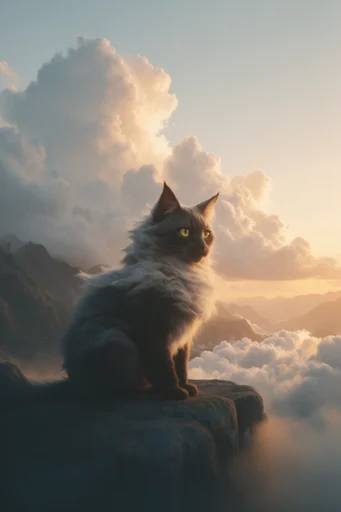 Amber Surrealist Horizons style reference image — existential scale