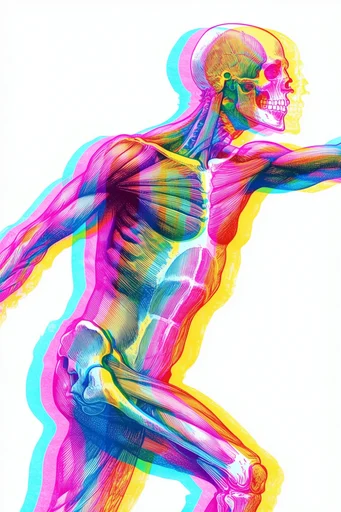 Neon Glitch Engraving moodboard — generate AI images in this style